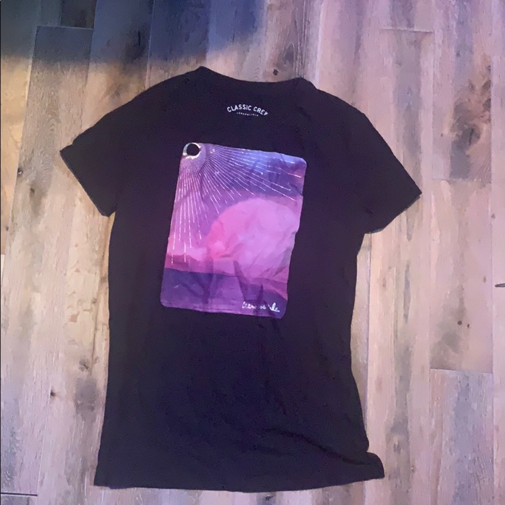 Black graphic tee